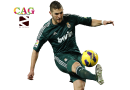 Karim Benzema football render