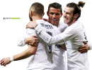 Karim Benzema, Cristiano Ronaldo & Gareth Bale football render