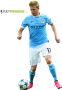 Kevin De Bruyne football render