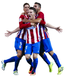 Kevin Gameiro, Fernando Torres & Koke football render