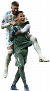 Keylor Navas & Sergio Ramos football render