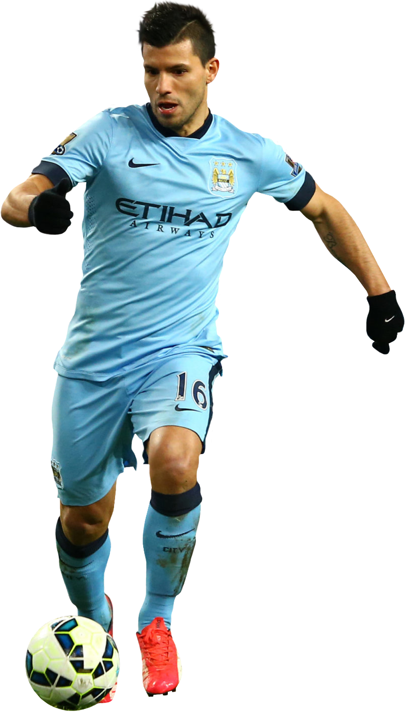 Sergio Aguero football render - 11543 - FootyRenders