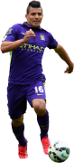 Sergio Aguero football render