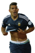 Sergio Aguero football render