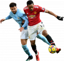 Kyle Walker & Anthony Martial football render