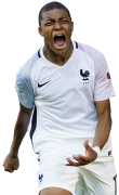 Kylian Mbappé football render