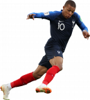 Kylian Mbappé football render