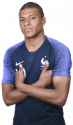 Kylian Mbappé football render