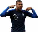 Kylian Mbappé football render