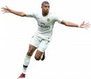 Kylian Mbappé football render