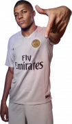 Kylian Mbappé football render