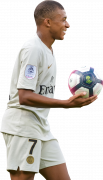 Kylian Mbappé football render