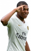 Kylian Mbappé football render