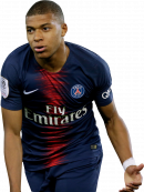 Kylian Mbappé football render