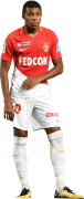 Kylian Mbappé football render