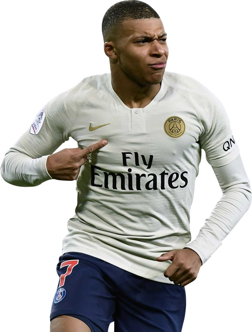 Kylian Mbappé football render - 51410 - FootyRenders