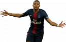 Kylian Mbappé football render