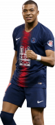 Kylian Mbappé football render