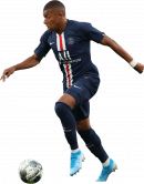 Kylian Mbappé football render