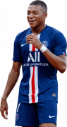 Kylian Mbappé football render