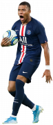 Kylian Mbappé football render