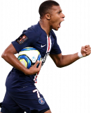 Kylian Mbappe football render