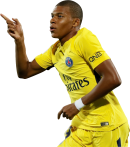 Kylian Mbappé football render