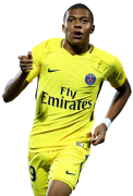 Kylian Mbappé football render