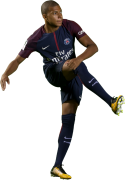 Kylian Mbappé football render