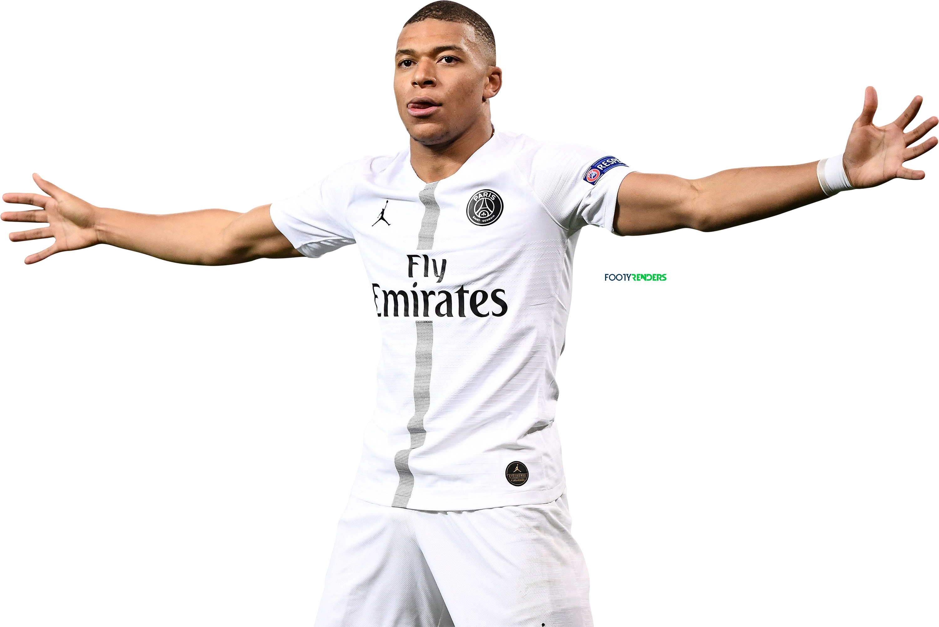 Kylian Mbappé football render - 51295 - FootyRenders