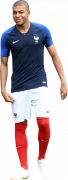 Kylian Mbappé football render