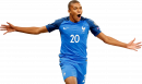 Kylian Mbappé football render