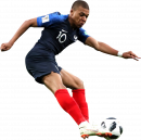 Kylian Mbappé football render