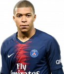 Kylian Mbappé football render