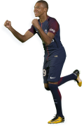 Kylian Mbappé football render