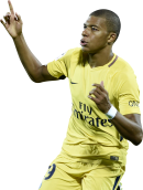 Kylian Mbappé football render