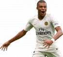 Kylian Mbappé football render