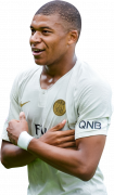 Kylian Mbappé football render