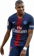 Kylian Mbappé football render