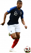 Kylian Mbappé football render