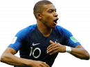 Kylian Mbappé football render