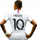 Kylian Mbappé football render