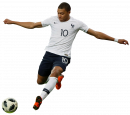 Kylian Mbappé football render