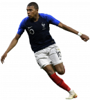 Kylian Mbappé football render