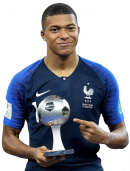 Kylian Mbappé football render