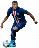 Kylian Mbappé football render