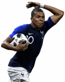 Kylian Mbappé football render