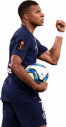 Kylian Mbappe football render