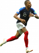 Kylian Mbappé football render