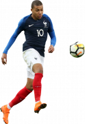 Kylian Mbappé football render